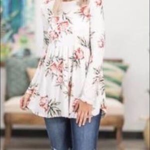 White tunic babydoll top